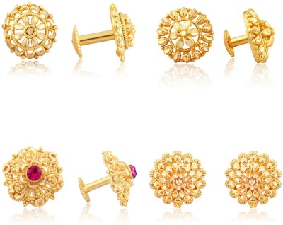 VIGHNAHARTA Vighnaharta Everyday wear Round Fancy Stud Earring for Women and Girls Brass Stud Earring