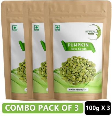 Naturewell Organics Combo of 3 Pumpkin Seeds For Weight Loss Management - High Protein & Fiber Pumpkin Seeds(300 g, Pack of 3)