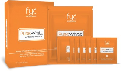 FYC PROFESSIONAL Pure White Whitening Vitamin C Boost Brightening, Glowing Skin,Facial Kit,475gm(475 g)