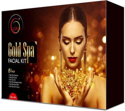 Caleo Lightens & Brightness Skin Tone Gold SPA Facial Kit(6 x 41.67 g)