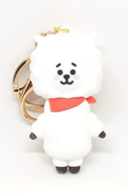 gtrp Cute 3D BTS Keychain (White) Key Chain