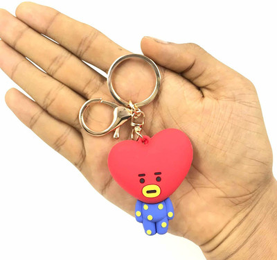 KYOP Tata BTS | BT21 Kpop Character | Doll Fancy Keychain Red Key Chain