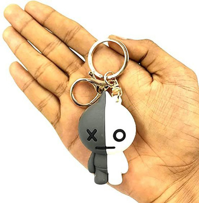 gtrp Cute Van BTS | BT21 Kpop Character | Doll Fancy Heavy Silicone Keychain Grey Key Chain