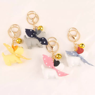 KYOP Cute 3D Smiling Cat Keychain With Bell(Pack Of 4) Key Chain