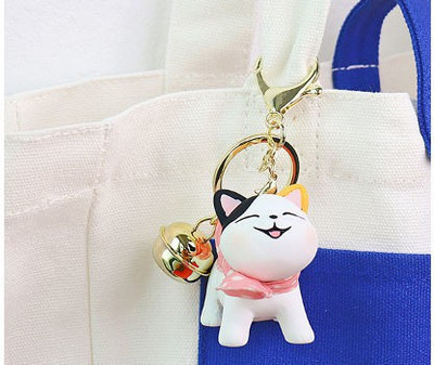 KYOP cute small pushy cat key chain for girls Key Chain