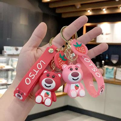 gtrp 3D Teddy Bear Keychain With Charm (Pack Of 2) Key Chain