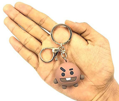 gtrp Cute Shooky BTS | BT21 Kpop Character | Doll Fancy Heavy Silicone Keyring Key Chain