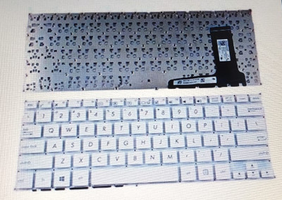 TechSonic Keyboard for X201E / X202 / X202E / X205 / X205TA / S200L White Long Cable Laptop Keyboard Replacement Key