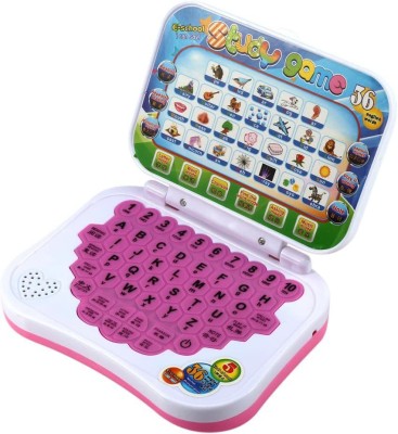 AEXONIZ TOYS Learning Notebook Toy Study Game Kids Mini Laptop English Learner(Multicolor)