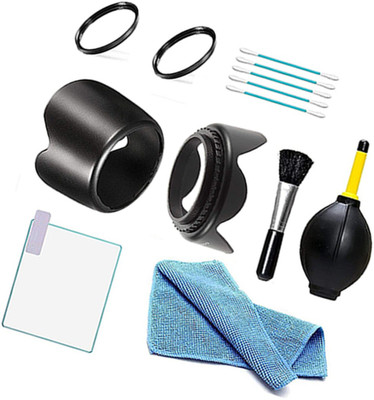 FND DSLR Combo Accessories Kit for Canon 700D EF-S 18-55 is II & 55-250 is II  Lens Hood(55 mm, Black)