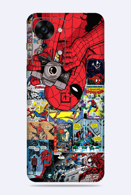 WeCre8 Skin's Oneplus Nord 2T 5G Mobile Skin(Spider Camera Multicolor Mobile Skin With Cleaning Wipe)