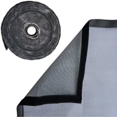 Iblay HDPE - High Density Poly Ethylene Adults Washable 3x5 feet Window Insect Mosquito prestitched Mesh Net (grey, Frame Hung) Mosquito Net(Grey, Frame Hung)