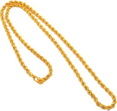 Jewar Mandi Jewar Mandi Gold Plated Chain Gold-plated Plated Brass Chain