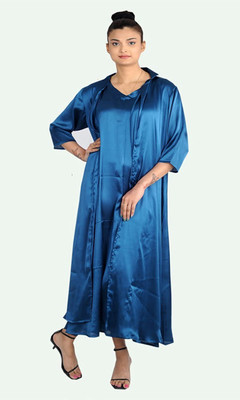 rayie collection Women Nighty Set(Blue)