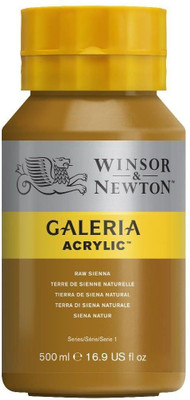 Winsor & Newton Galeria Acrylic Colour - Jar of 500 ML - Raw Sienna (552)(Set of 1, White)