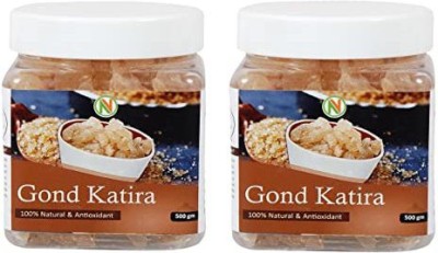 Nature Vit Pure Natural Gond Katira, 1 Kg (500g x 2 Jars) (Edible Gum) - Tragacanth Gum Seed(1 kg)