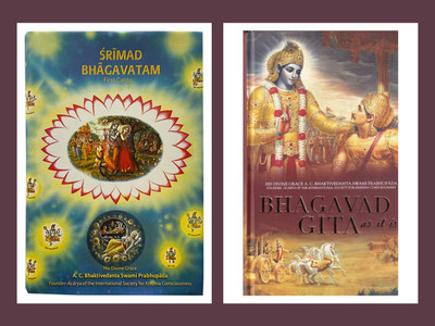 Bhagavad Gita: As It Is 2016 English Edition + Srimad Bhagavatam Canto1(Hardcover, HDG A.C. Bhaktivedanta Swami Srila Prabhupada)