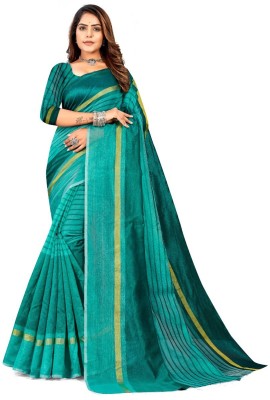 Marabout Self Design Bollywood Art Silk Saree(Blue)