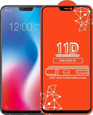 Qyist Edge To Edge Tempered Glass for Vivo V9(Pack of 1)