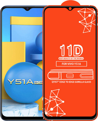 Qyist Edge To Edge Tempered Glass for Vivo Y51A(Pack of 1)