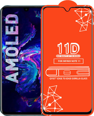 Qyist Edge To Edge Tempered Glass for Infinix Note 11(Pack of 1)