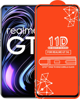 Qyist Edge To Edge Tempered Glass for Realme Gt 5G(Pack of 1)