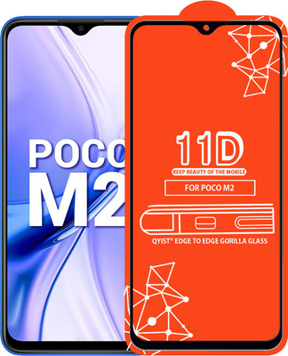 Qyist Edge To Edge Tempered Glass for Poco M2(Pack of 1)