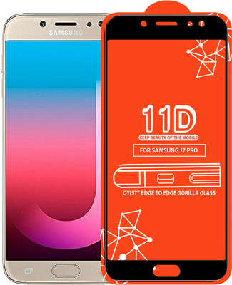 Qyist Edge To Edge Tempered Glass for Samsung Galaxy J7 Pro(Pack of 1)