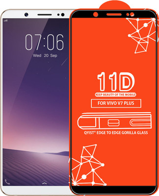 Qyist Edge To Edge Tempered Glass for VIVO V7 Plus(Pack of 1)