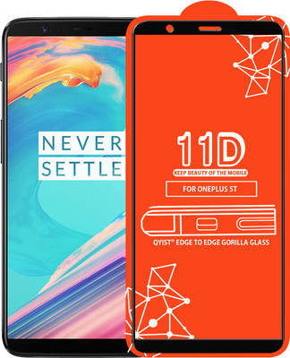 Qyist Edge To Edge Tempered Glass for OnePlus 5T(Pack of 1)