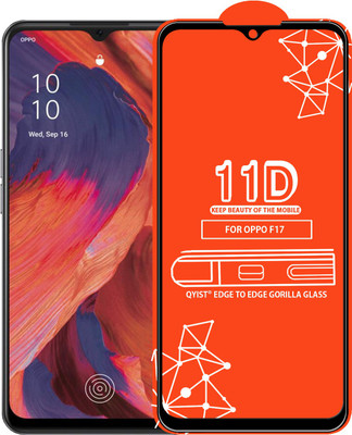Qyist Edge To Edge Tempered Glass for Oppo F17(Pack of 1)