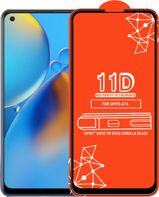 Qyist Edge To Edge Tempered Glass for Oppo A74(Pack of 1)