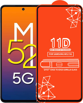Qyist Edge To Edge Tempered Glass for Samsung Galaxy M52 5G(Pack of 1)
