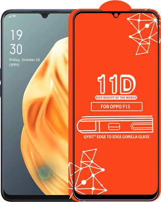 Qyist Edge To Edge Tempered Glass for Oppo F15(Pack of 1)