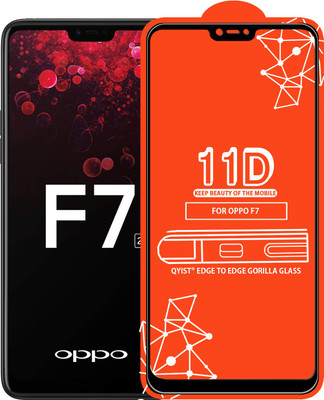 Qyist Edge To Edge Tempered Glass for OPPO F7(Pack of 1)