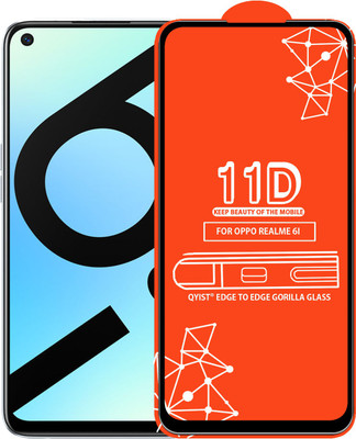 Qyist Edge To Edge Tempered Glass for Realme 6I(Pack of 1)