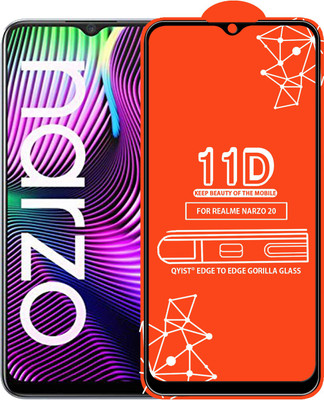 Qyist Edge To Edge Tempered Glass for Realme Narzo 20(Pack of 1)