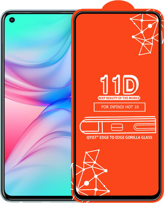 Qyist Edge To Edge Tempered Glass for Infinix Hot 10(Pack of 1)