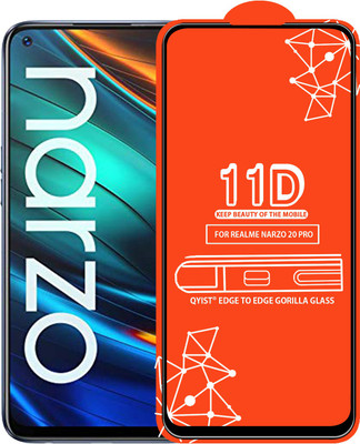 Qyist Edge To Edge Tempered Glass for Realme Narzo 20 Pro(Pack of 1)