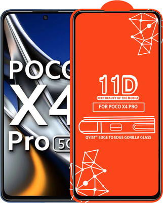 Qyist Edge To Edge Tempered Glass for Poco X4 Pro(Pack of 1)