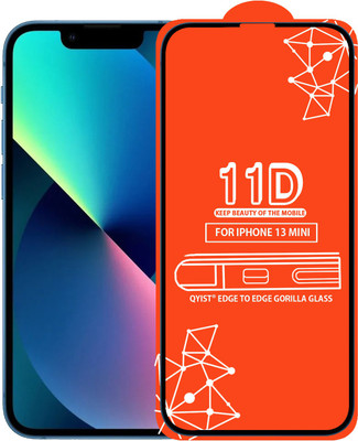 Qyist Edge To Edge Tempered Glass for Iphone 13 Mini(Pack of 1)