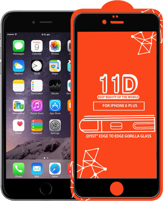 Qyist Edge To Edge Tempered Glass for Apple iPhone 6 Plus(Pack of 1)