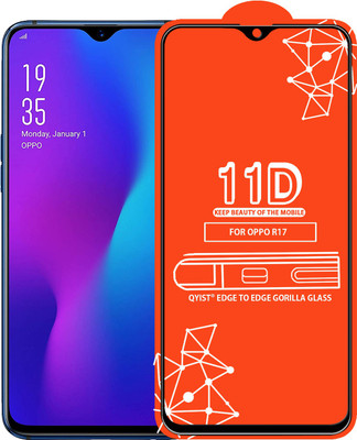 Qyist Edge To Edge Tempered Glass for Oppo R17(Pack of 1)