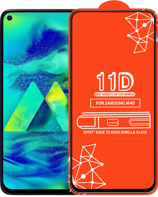 Qyist Edge To Edge Tempered Glass for Samsung Galaxy M40(Pack of 1)