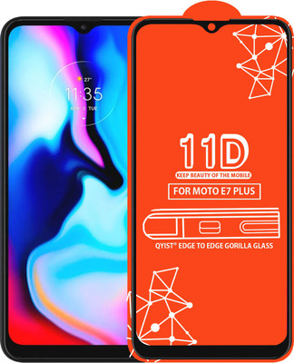 Qyist Edge To Edge Tempered Glass for Motorola E7 Plus(Pack of 1)
