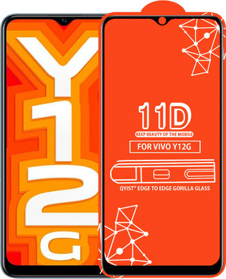 Qyist Edge To Edge Tempered Glass for Vivo Y12G(Pack of 1)