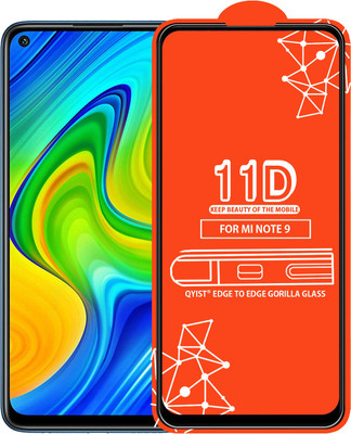 Qyist Edge To Edge Tempered Glass for Redmi Note 9(Pack of 1)
