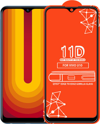 Qyist Edge To Edge Tempered Glass for Vivo U10(Pack of 1)