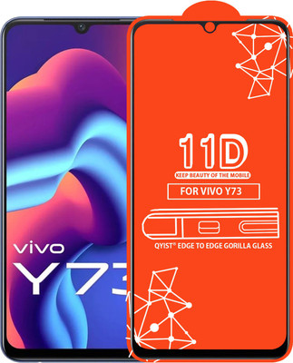 Qyist Edge To Edge Tempered Glass for Vivo Y73(Pack of 1)