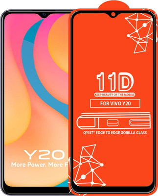 Qyist Edge To Edge Tempered Glass for Vivo Y20(Pack of 1)